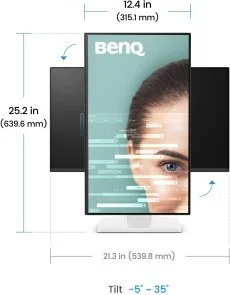 Фото: Монітор BenQ GW2490TC White (9H.LNMLA.TBE) - 23.8" IPS / 1920×1080 / 144 Гц / Pivot / HAS № 10 | KTC