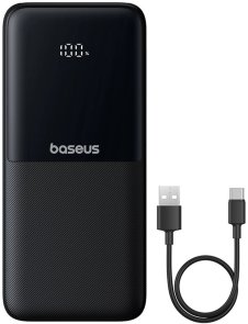 Батарея універсальна Baseus Lipow Dual Cable Digital Display 10000mAh 22.5W Black (10079101123-00)