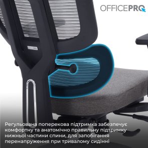 Крісло OfficePro Skyline OC580-B-DG-DG Black/Dark Gray