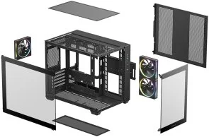 Фото: Корпус Deepcool CG330 3F Black with window (R-CG330-BKNGM3-G) № 10 | KTC