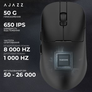 Миша Ajazz AJ159 Pro WL/BT/USB Black (AJ159-PRO-B)