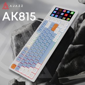 Клавіатура Ajazz AKP815 Red Switch RGB USB White (AKP815-R-WBO)