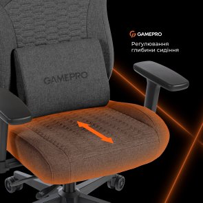 Крісло GamePro GC760DG Fabric Dark Gray