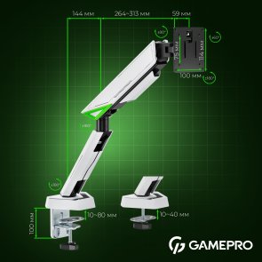Кронштейн GamePro MAG200W White