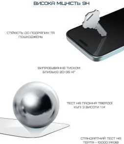 Фото: Захисне скло Anank for iPhone 17 Pro - 2.5D Anti-Reflection (6975593907637) № 3 | KTC