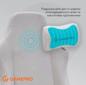 Фото: Крісло GamePro FGC750 Fabric Light Gray (FGC750LG) № 12 | KTC