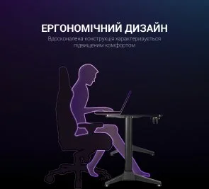 Фото: Стіл для геймерів GamePro GDC216 Black № 13 | KTC