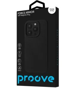 Фото: Чохол Proove for Apple iPhone 16 Plus - Force Armor Case with Magnetic Ring black (PCFAIP16PL02) № 3 | KTC