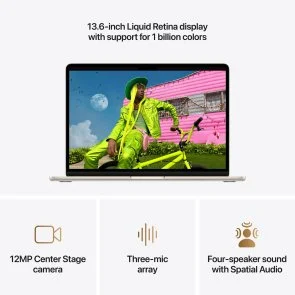 Фото: Ноутбук Apple MacBook Air 13.6 2026 M5 10GPU Starlight (MDHC4) № 5 | KTC