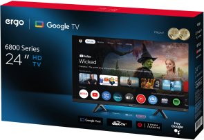 Телевізор LED Ergo 24JHS6800 (Smart TV, Wi-Fi, 1366x768)