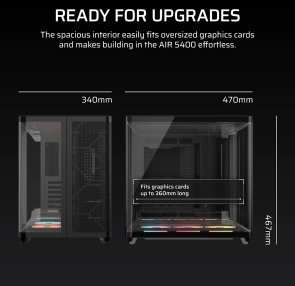 Корпус Corsair AIR 5400 LX-R RGB Black with window (CC-9011320-WW)