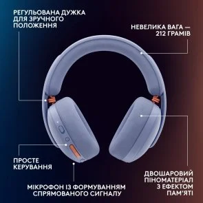 Фото: Навушники Logitech G325 Lightspeed Lilac (981-001538) № 9 | KTC