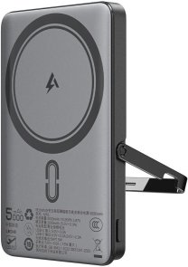 Батарея універсальна Acefast M16 5000mAh, 1xType-C, Qi, 18W, Black