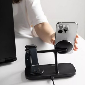 Бездротовий зарядний пристрій Proove Magnetic Field Pro 3in1 Qi2, Black