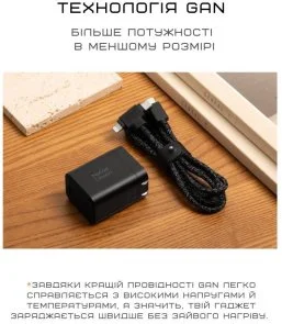 Фото: Зарядний пристрій Native Union Fast GaN Charger PD 45W Black (FAST-PD45-BLK-EU) № 4 | KTC