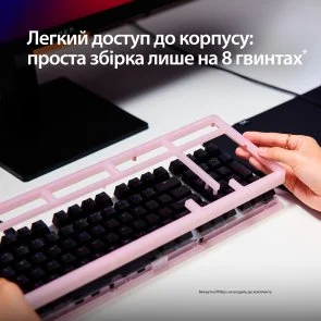 Фото: Клавіатура HyperX Origins 2 1800 HX Red ENG/UKR USB Black (B4QS4AA) № 17 | KTC