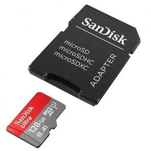 FLASH пам'ять SanDisk Ultra UHS-I U1 A1 Micro SDXC 128GB with adapter (SDSQUAB-128G-GN6IA)