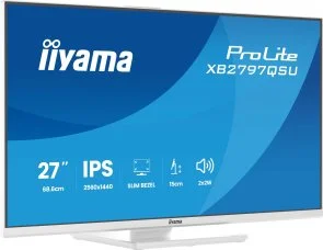 Фото: Монітор iiyama XB2797QSU-W1 White - 27" IPS / 2560×1440 / 75 Гц / Adaptive Sync / Pivot / HAS № 9 | KTC