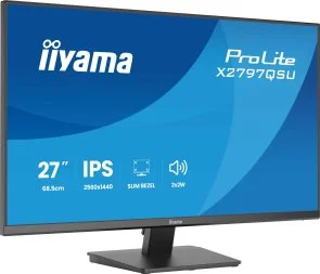 Фото: Монітор iiyama X2797QSU-B1 Black - 27" IPS / 2560×1440 / 75 Гц / Adaptive Sync № 4 | KTC