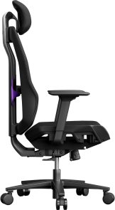 Крісло 1stPlayer Ergo Aero Black/Purple (ERGO-AR-BK)