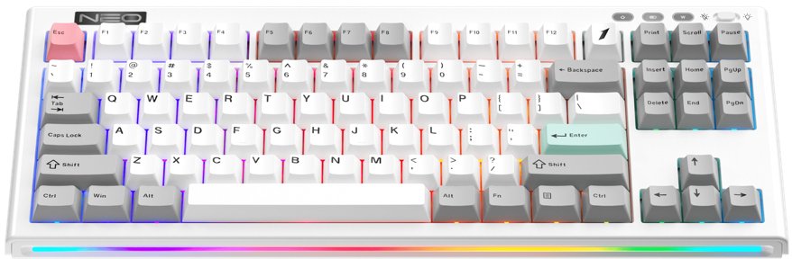 Клавіатура 1stPlayer NEO87 Frostwave BSUN Lavender EN/UA WL/USB (NEO87-FW-TLD)