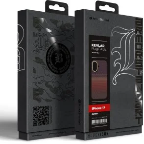 Фото: Чохол ArmorStandart for Apple iPhone 17 - BlackIcon Kevlar MagCase Sunset (ARM90153) № 2 | KTC