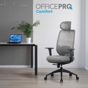 Крісло OfficePro Comfort OC524G Gray