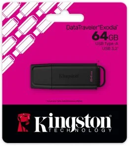 Фото: Флешка USB Kingston DataTraveler Exodia G2 64GB Black (DTXG2/64GB) № 5 | KTC
