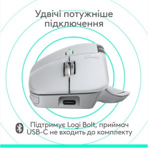 Миша Logitech MX Master 4 for Mac White Silver (910-007576)