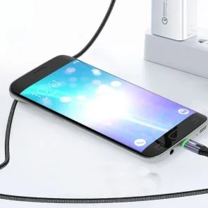 Фото: Кабель Essager LED Light 2.4A AM / Micro USB 2m Black (EXCM-XGA0G) № 4 | KTC