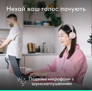 Гарнітура Logitech Zone Wireless 2 ES Rose (981-001510)