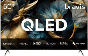Телевізор QLED Bravis 50L7000Q (Smart TV, Wi-Fi, 3840x2160)