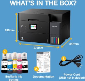 Струменевий кольоровий БФП Epson EcoTank L6390 A4 з Wi-Fi C11CL40406   