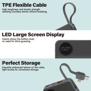 Батарея універсальна Choetech B695 Magnetic Wireless 10000mAh 22.5W Black (B695-BK)