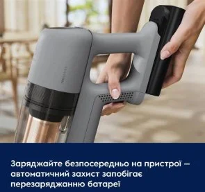 Фото: Ручний бездротовий пилосос Electrolux 700 Cordless cleaner EP72AB21UG Grey (900402443) № 12 | KTC