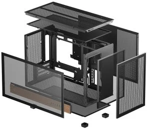 Фото: Корпус Deepcool CH260 Wood Black with window (R-CH260-BKNWM0-G-1) № 10 | KTC