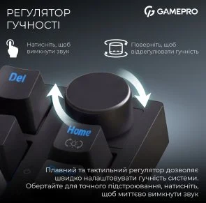 Фото: Клавіатура GamePro Asgard Valhalla QLAB Sakura Switch WL/BT/USB Black (MK160-B-QS-PRO) № 17 | KTC