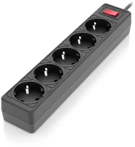 Фото: Мережевий фільтр Real-EL RS-Protect 505 5/1.8m Black (EL122300044) № 2 | KTC