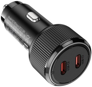 Автомобільний зарядний пристрій Hoco NZ14B Guerrero 50W Black (6942007620468)