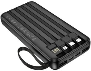 Батарея універсальна BOROFONE BJ76 Smart 10000mAh 10W Black (6941991120046)