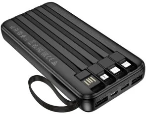 Фото: Батарея універсальна BOROFONE BJ76 Smart 10000mAh 10W Black (6941991120046) № 3 | KTC