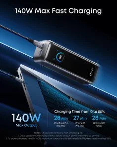Фото: Батарея універсальна Anker Prime 20000mAh 220W Black (A110BH11) № 3 | KTC
