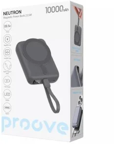 Фото: Батарея універсальна Proove Neutron 10000mAh 22.5W Qi 15W Gray (PBNE22022203) № 4 | KTC