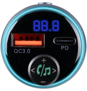 Фото: FM-Трансмітер + АЗП Gelius Play 30W PD/18W QC RGB (GP-FMT050s) № 2 | KTC