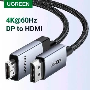 Фото: Кабель UGREEN DP119 v2.0 DP / HDMI 1m Black (15773) № 3 | KTC