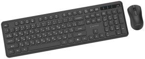 Комплект клавіатура+миша Gembird Slim Pro Business Wireless Black (KBS-WPS-01-CYRL)