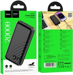 Фото: Батарея універсальна Hoco J123A Element 20000mAh 12W Black (6942007612067) № 7 | KTC