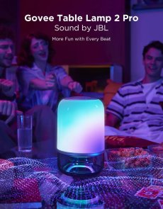 Настільний світильник розумний Govee Table Lamp 2 Pro x Sound by JBL, RGBICWW, WI-FI/Bluetooth, Whit