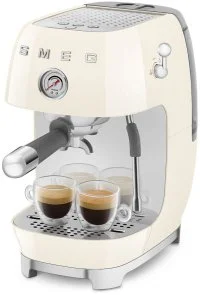 Фото: Ріжкова кавоварка Smeg Style Aesthetic Cream Glossy Finishing (ECF03CREU) № 12 | KTC