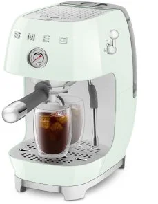 Фото: Ріжкова кавоварка Smeg Style Aesthetic Pastel Green Glossy Finishing (ECF03PGEU) № 9 | KTC